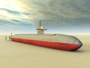 Submarine Stranded on Dry Land